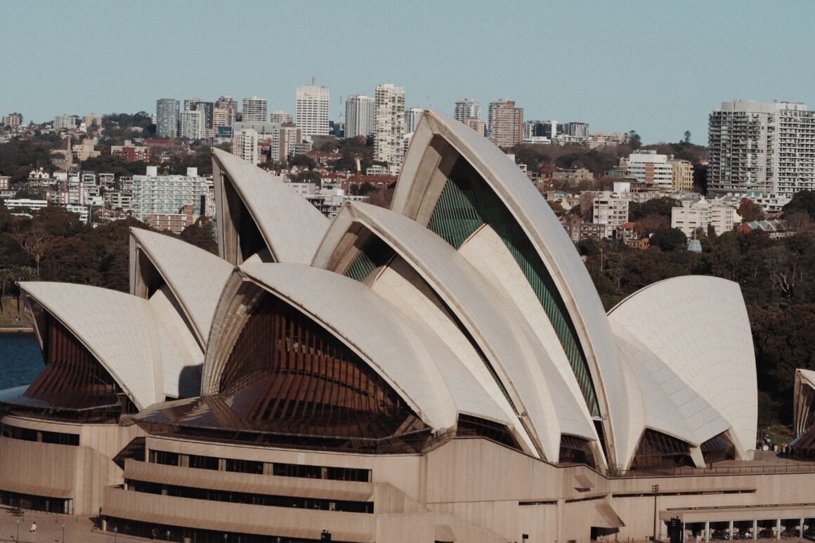 Opéra de Sydney vu du ciel